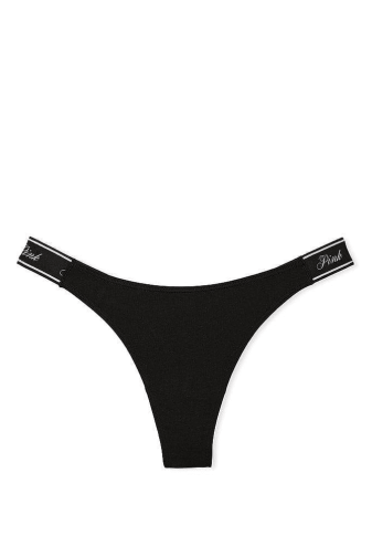 Трусики PINK СТРІНГИ BLACK LOGO PINK Victoria`s Secret