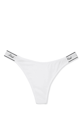 Трусики PINK СТРІНГИ WHITE LOGO Victoria`s Secret