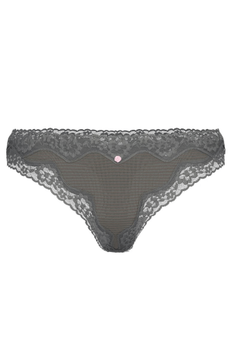 Трусики МЕРЕЖИВНІ СТРІНГИ GREY MODAL ROSE Victoria`s Secret