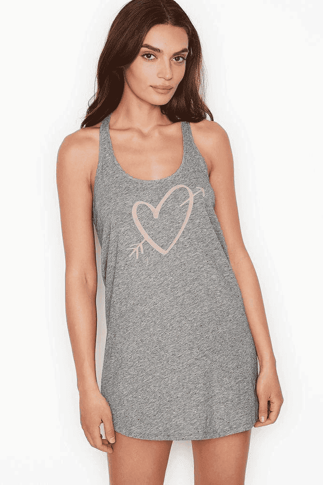 НІЧНА СОРОЧКА GREY HEART Victoria`s Secret