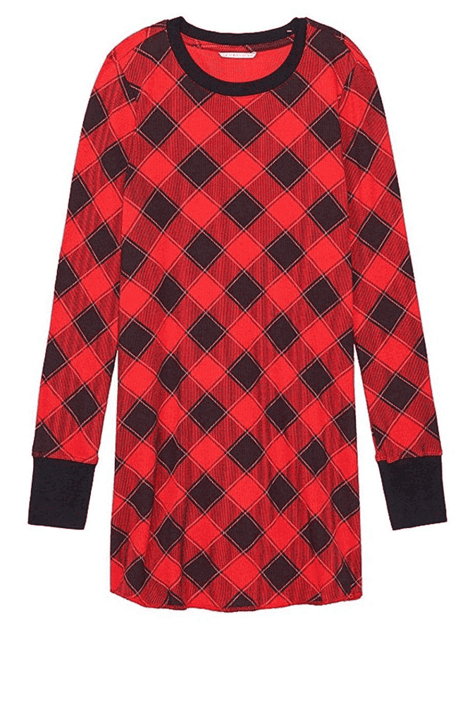 НІЧНА СОРОЧКА ТЕРМО RED PLAID Victoria`s Secret