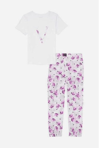 ПІЖАМА БАВОВНА WHITE FLORAL Victoria`s