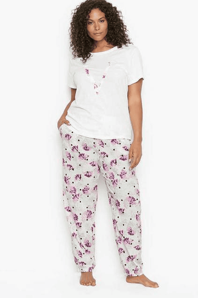 ПІЖАМА БАВОВНА WHITE FLORAL Victoria`s