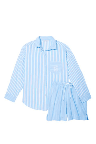 ПІЖАМА БАВОВНА КОРОТКА BLUE