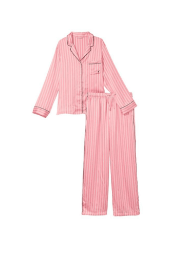 ПІЖАМА САТИН ДОВГА CLASSIC STRIPE Victoria`s Secret