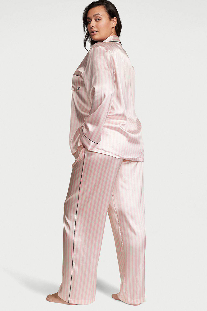 ПІЖАМА САТИН ДОВГА PINK STRIPE Victoria`s Secret