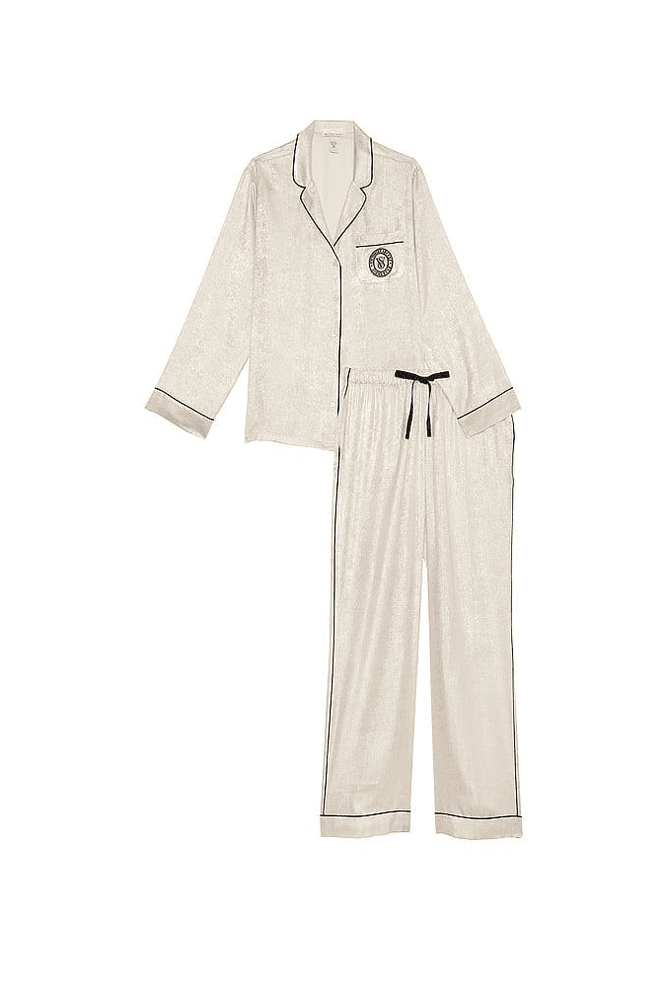 ПІЖАМА САТИН ДОВГА WHITE SHIMMER Victoria`s Secret