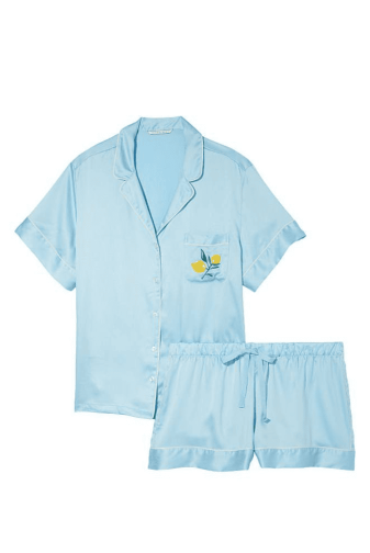 ПІЖАМА САТИН КОРОТКА BLUE LEMON Victoria`s Secret