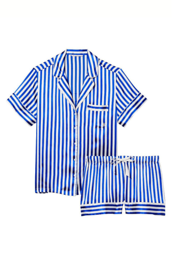 ПІЖАМА САТИН КОРОТКА BLUE STRIPE Victoria`s Secret