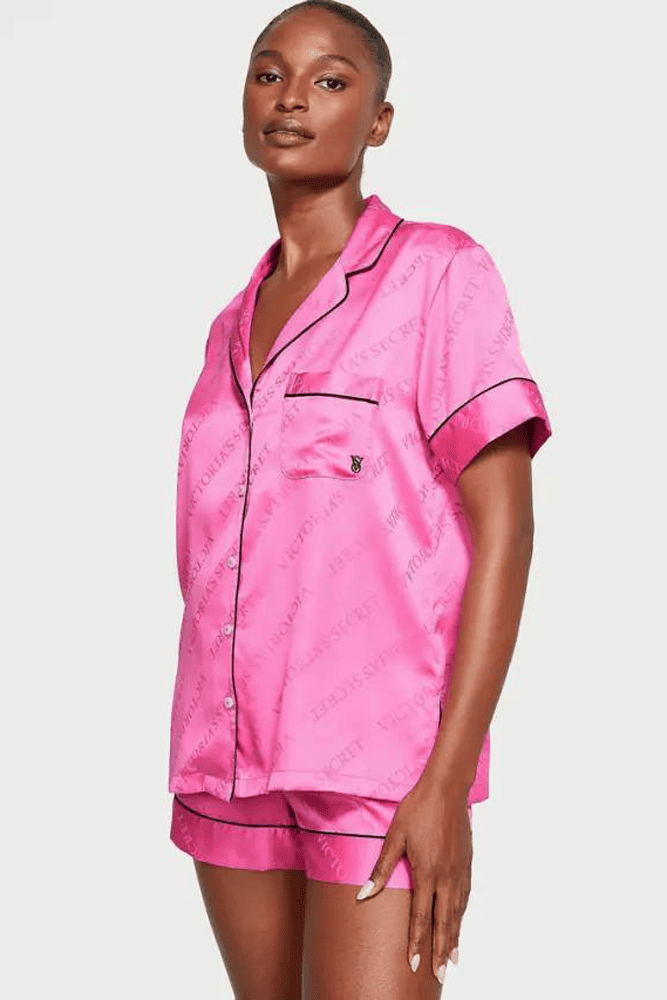 ПІЖАМА САТИН КОРОТКА PINK