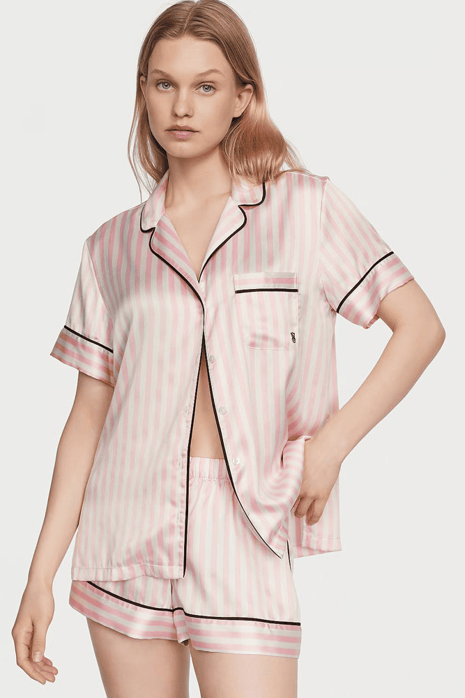 ПІЖАМА САТИН КОРОТКА PINK STRIPE Victoria`s Secret
