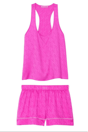 ПІЖАМА САТИН МАЙКА PINK Victoria`s Secret