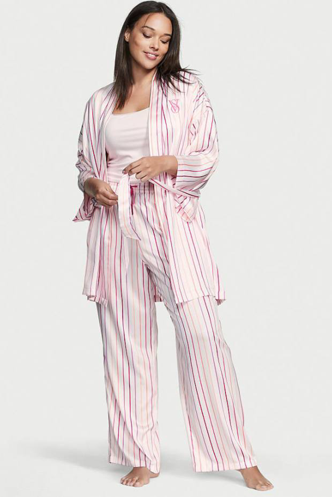 ПІЖАМА САТИН НАБІР MULTI STRIPE Victoria`s Secret