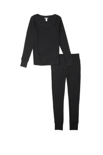 ПІЖАМА ТЕРМО ДОВГА BLACK Victoria`s