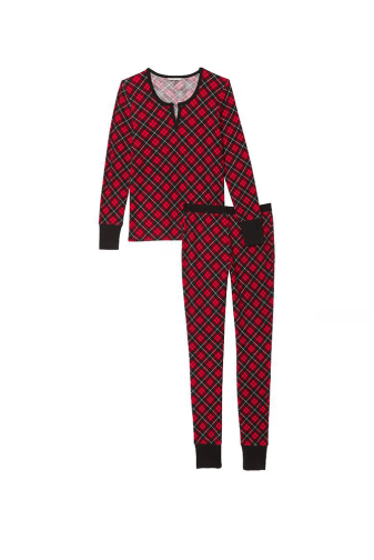 ПІЖАМА ТЕРМО ДОВГА RED PLAID Victoria`s Secret