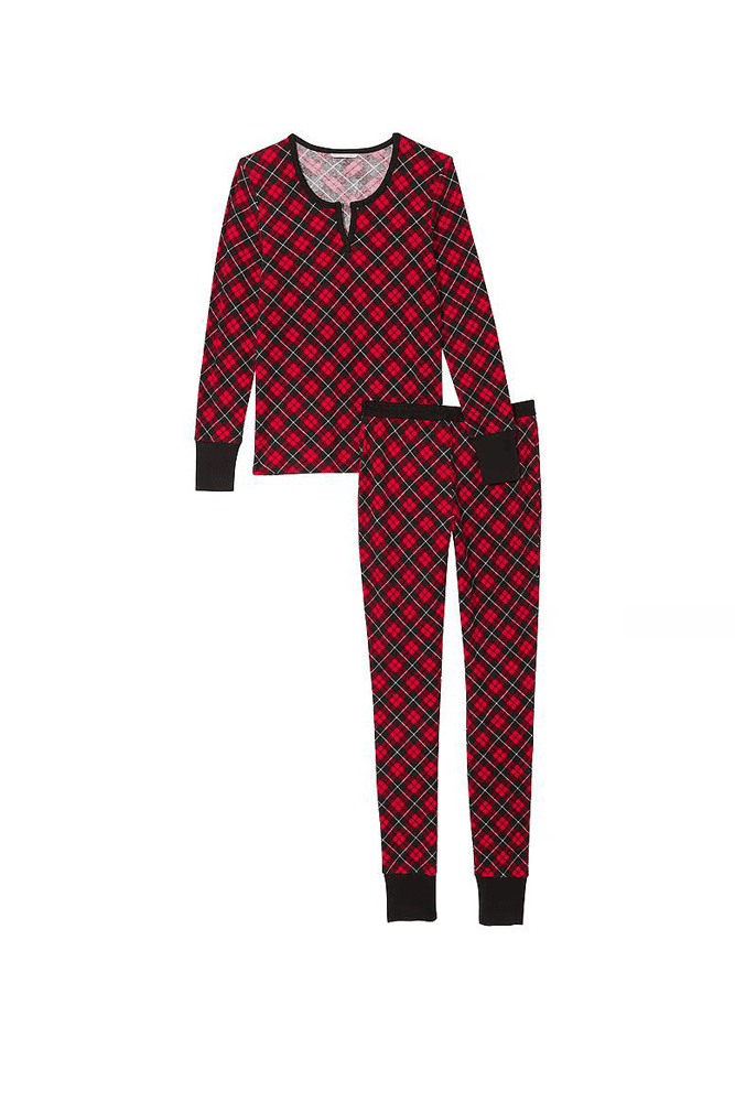 ПІЖАМА ТЕРМО ДОВГА RED PLAID Victoria`s Secret