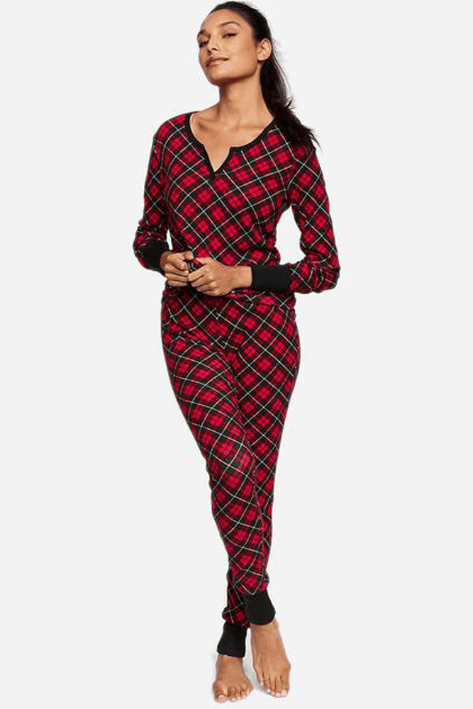 ПІЖАМА ТЕРМО ДОВГА RED PLAID Victoria`s Secret