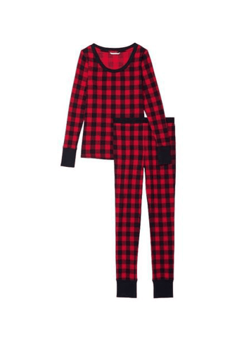 ПІЖАМА ТЕРМО ДОВГА RED/BLACK PLAID Victoria`s Secret