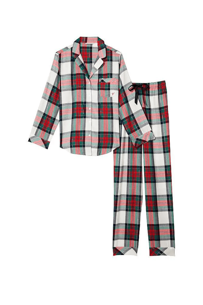 ПІЖАМА ФЛАНЕЛЬ ДОВГА GREEN PLAID Victoria`s Secret