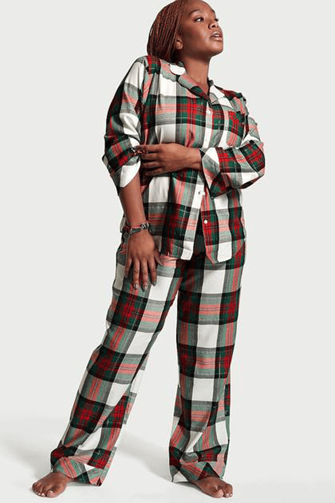 ПІЖАМА ФЛАНЕЛЬ ДОВГА GREEN PLAID Victoria`s Secret