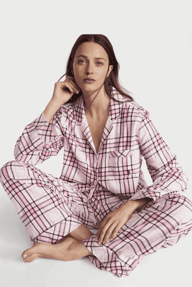 ПІЖАМА ФЛАНЕЛЬ ДОВГА PINK PLAID Victoria`s Secret