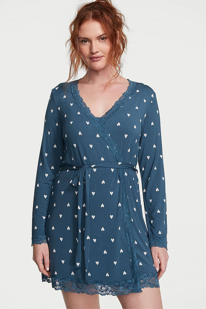 ХАЛАТ МОДАЛ BLUE HEARTS Victoria`s Secret