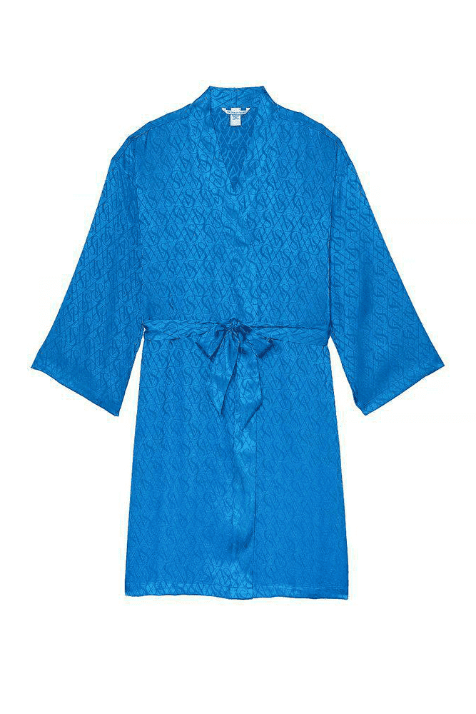 ХАЛАТ САТИНОВИЙ BLUE ICON Victoria`s Secret