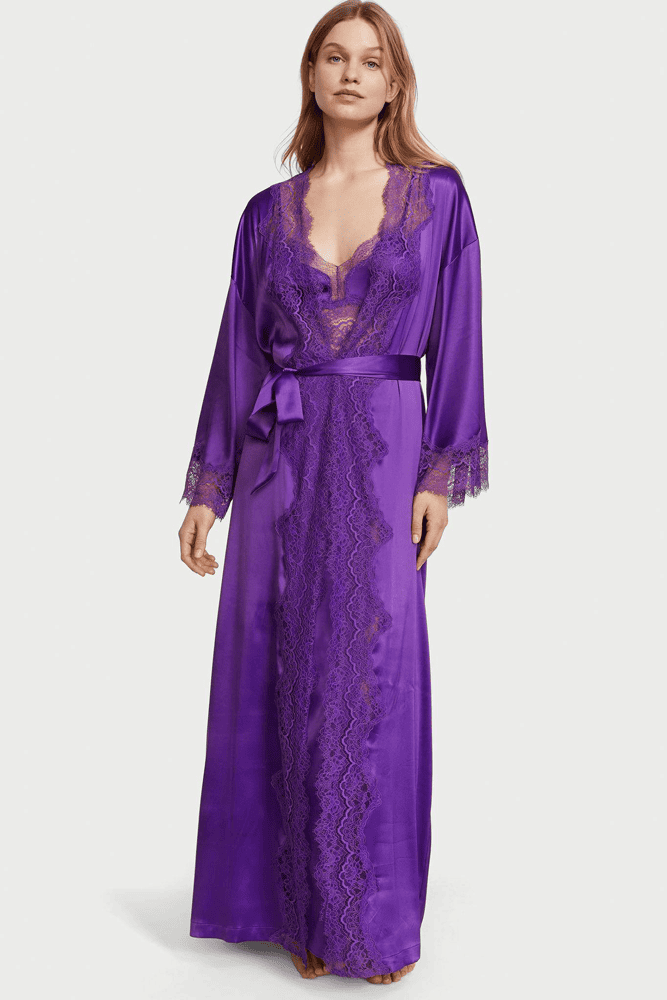 ХАЛАТ САТИНОВИЙ PURPLE LACE Victoria`s Secret