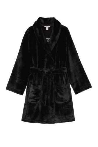 ХАЛАТ ТЕПЛИЙ BLACK LOGO SHORT Victoria`s Secret