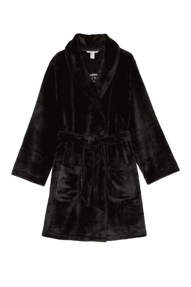 ХАЛАТ ТЕПЛИЙ BLACK LOGO SHORT Victoria`s Secret