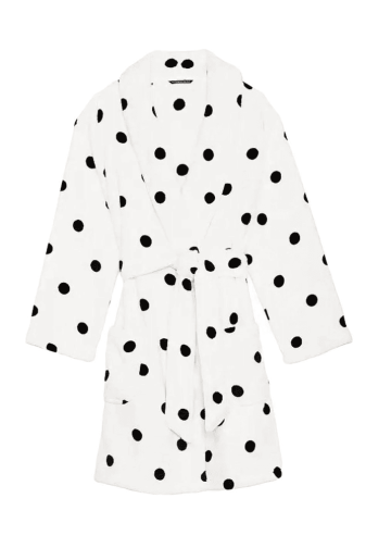ХАЛАТ ТЕПЛИЙ WHITE BLACK DOT Victoria`s Secret