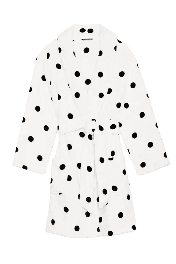 ХАЛАТ ТЕПЛИЙ WHITE BLACK DOT Victoria`s Secret