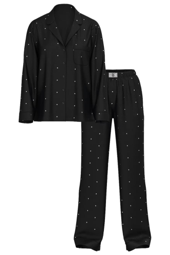 ПІЖАМА САТИН ДОВГА BLACK