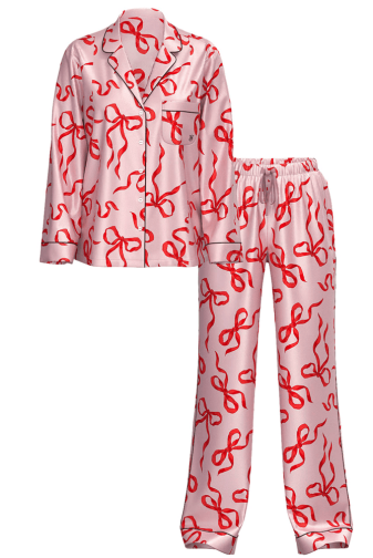 ПІЖАМА САТИН ДОВГА PINK BOW Victoria`s Secret