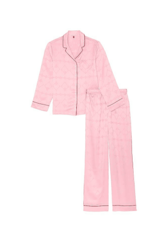 ПІЖАМА САТИН ДОВГА PUREST PINK HEARTS Victoria`s Secret