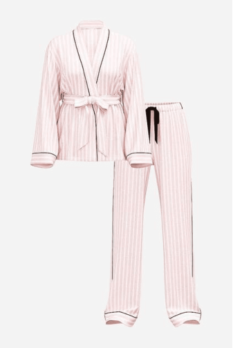 ПІЖАМА ФЛАНЕЛЬ ДОВГА PINK STRIPE ROBE Victoria`s Secret