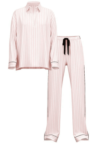 ПІЖАМА ФЛАНЕЛЬ ДОВГА PINK STRIPE SHIRT Victoria`s Secret