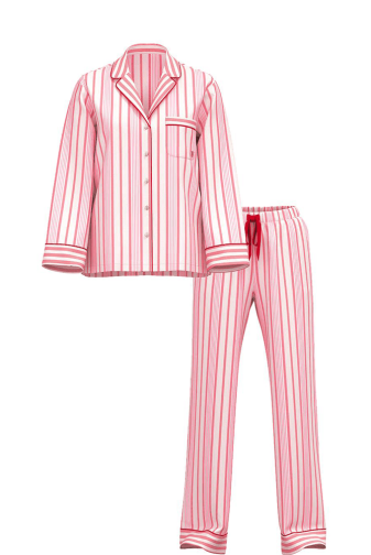 ПІЖАМА ФЛАНЕЛЬ ДОВГА RED STRIPE Victoria`s Secret