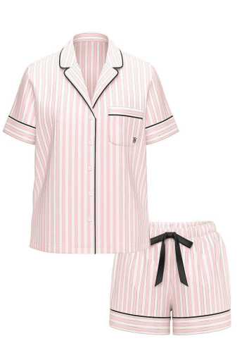ПІЖАМА ФЛАНЕЛЬ КОРОТКА PINK STRIPE Victoria`s Secret
