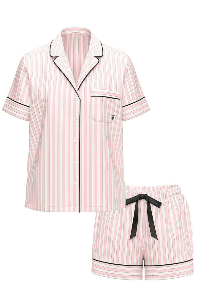 ПІЖАМА ФЛАНЕЛЬ КОРОТКА PINK STRIPE Victoria`s Secret