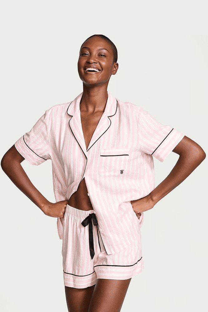 ПІЖАМА ФЛАНЕЛЬ КОРОТКА PINK STRIPE Victoria`s Secret