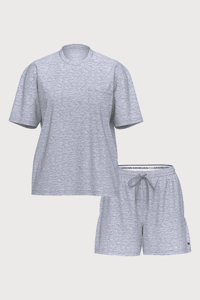 ПІЖАМА БАВОВНА КОРОТКА HEATHER GREY T-SHIRT Victoria`s Secret