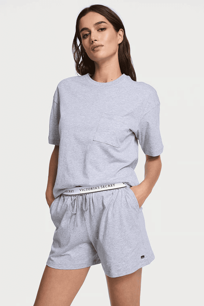 ПІЖАМА БАВОВНА КОРОТКА HEATHER GREY T-SHIRT Victoria`s Secret