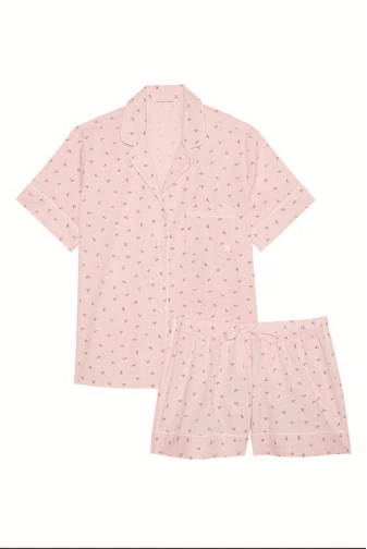 ПІЖАМА БАВОВНА КОРОТКА PUREST PINK FLOWERS Victoria`s Secret