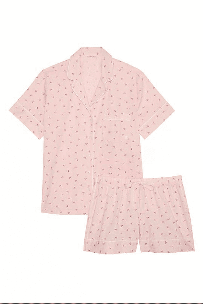 ПІЖАМА БАВОВНА КОРОТКА PUREST PINK FLOWERS Victoria`s Secret