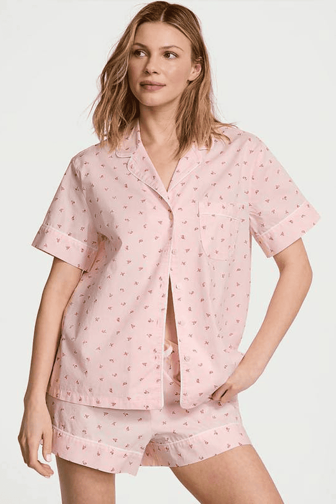 ПІЖАМА БАВОВНА КОРОТКА PUREST PINK FLOWERS Victoria`s Secret