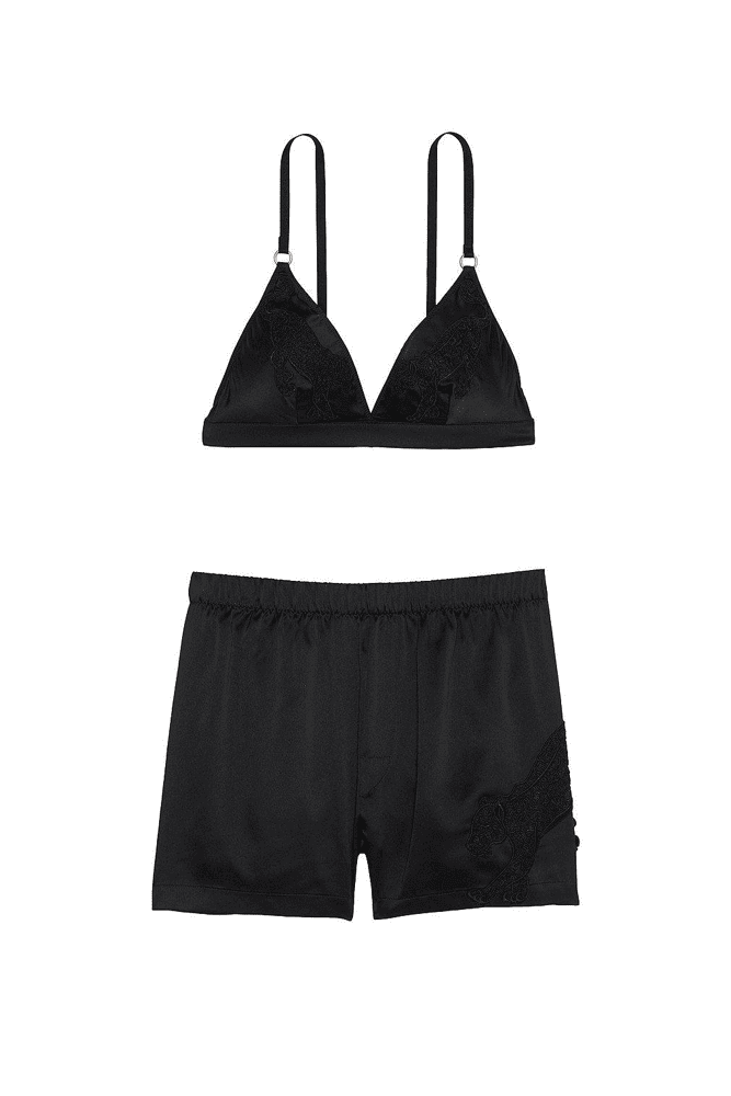 ПІЖАМА САТИН НАБІР BLACK TIGER Victoria`s Secret