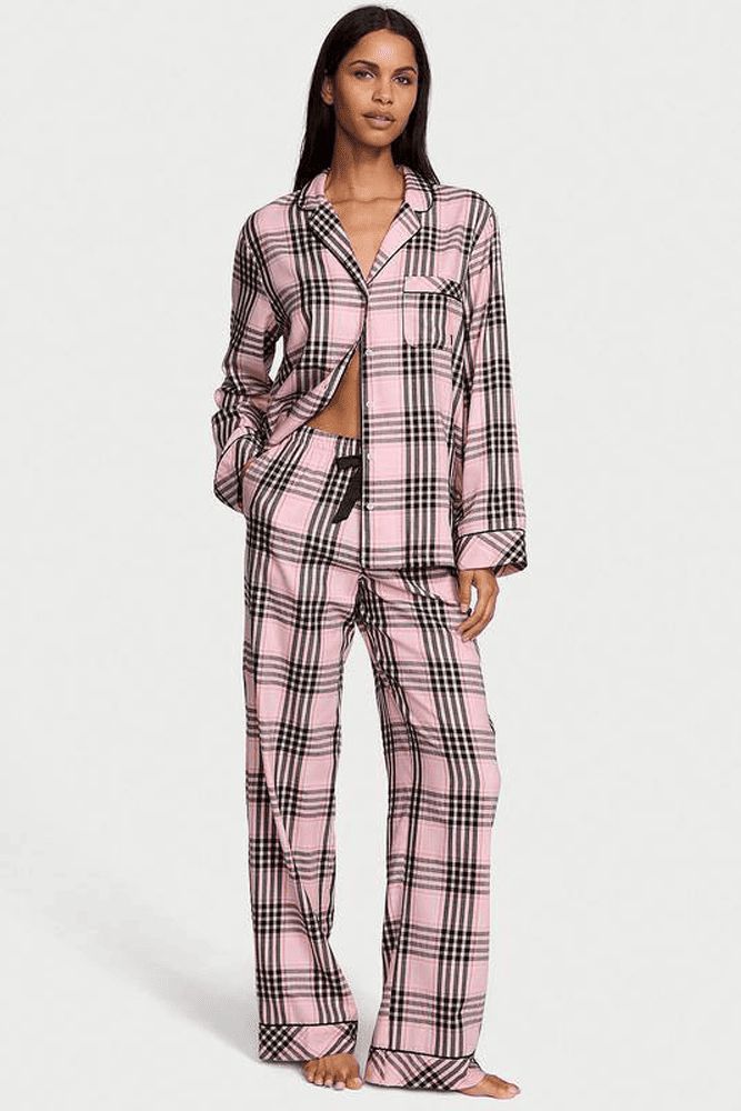 ПІЖАМА ФЛАНЕЛЬ ДОВГА PINK