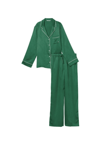 ПІЖАМА САТИН ДОВГА GREEN PALM Victoria`s Secret