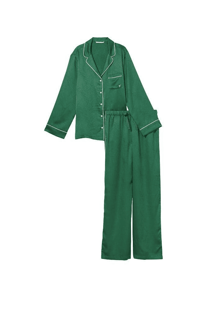 ПІЖАМА САТИН ДОВГА GREEN PALM Victoria`s Secret